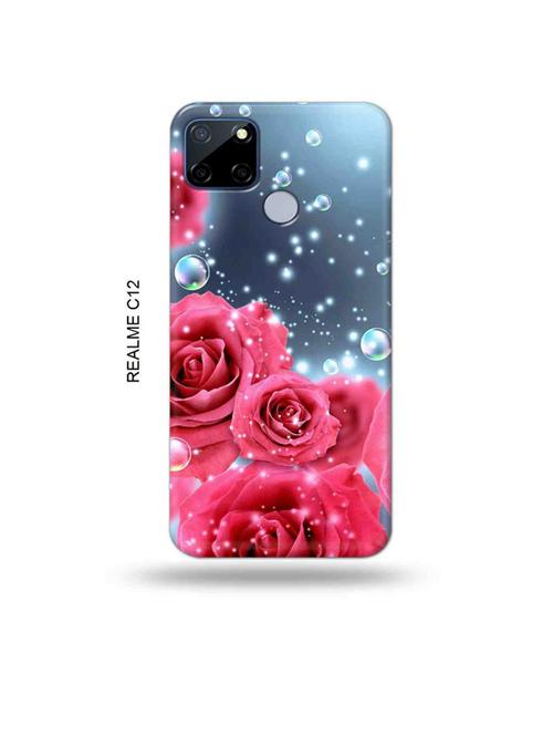 flowers back cover compatible with realme c12, c25, realme narzo 20, realme narzo 30a - 18997763 - Very Small Image - 1
