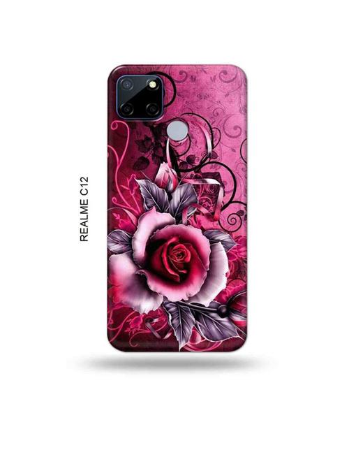 flowers back cover compatible with realme c12, c25, realme narzo 20, realme narzo 30a - 18997765 - Very Small Image - 1