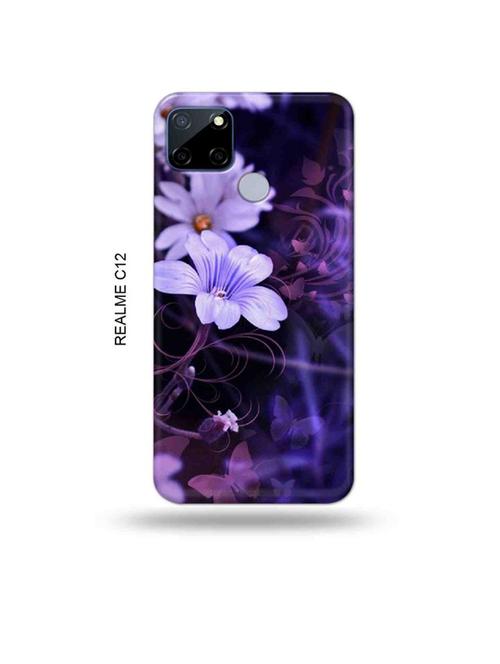 flowers back cover compatible with realme c12, c25, realme narzo 20, realme narzo 30a - 18997766 - Very Small Image - 1