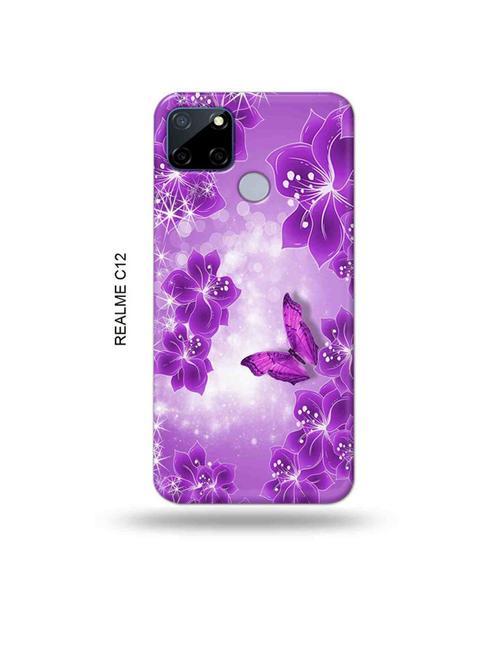 flowers back cover compatible with realme c12, c25, realme narzo 20, realme narzo 30a - 18997767 - Very Small Image - 1
