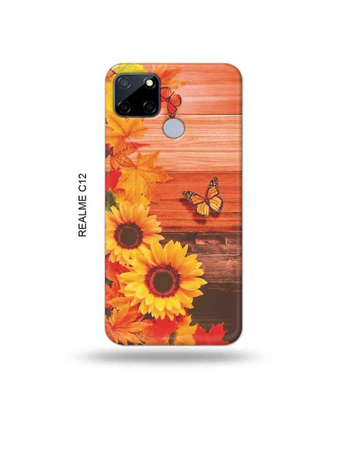 flowers back cover compatible with realme c12, c25, realme narzo 20, realme narzo 30a - 18997773 - Very Small Image - 1
