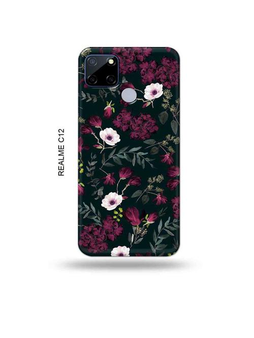 flowers back cover compatible with realme c12, c25, realme narzo 20, realme narzo 30a - 18997779 - Very Small Image - 1