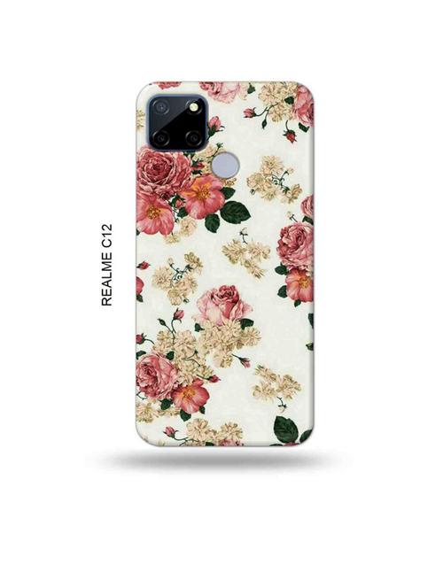 flowers back cover compatible with realme c12, c25, realme narzo 20, realme narzo 30a - 18997782 - Very Small Image - 1