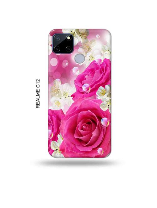 flowers back cover compatible with realme c12, c25, realme narzo 20, realme narzo 30a - 18997784 - Very Small Image - 1