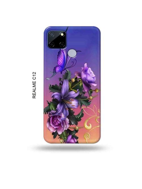 flowers back cover compatible with realme c12, c25, realme narzo 20, realme narzo 30a - 18997785 - Very Small Image - 1