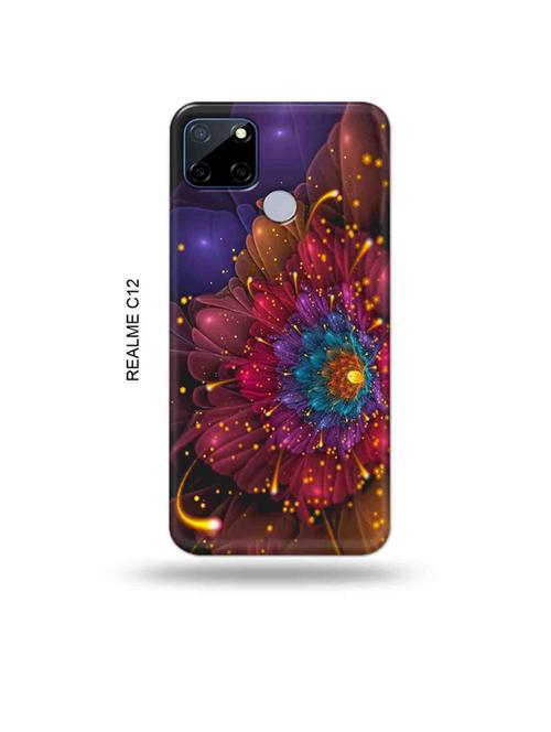 flowers back cover compatible with realme c12, c25, realme narzo 20, realme narzo 30a - 18997787 - Very Small Image - 1