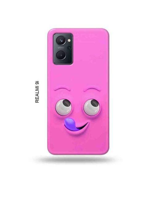 yummy face pink back cover compatible with realme 9i - 18999126 - Very Small Image - 1