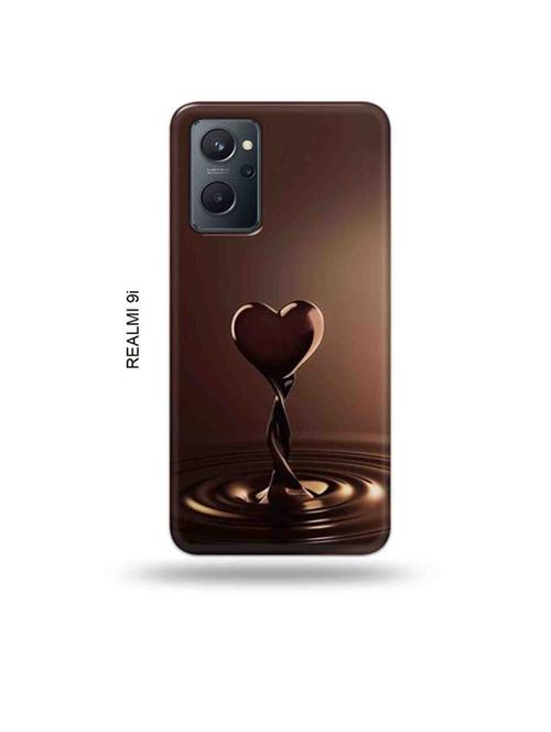 chocolate heart back cover compatible with realme 9i - 18999229 - Very Small Image - 1