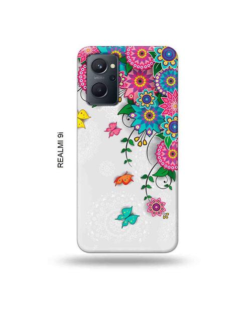 flowers back cover compatible with realme 9i - 18999254 - Very Small Image - 1