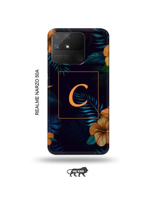 floral c back cover compatible with realme narzo 50a - 18999389 - Very Small Image - 1