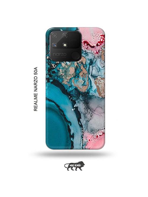 colour marble back cover compatible with realme narzo 50a - 18999459 - Very Small Image - 1