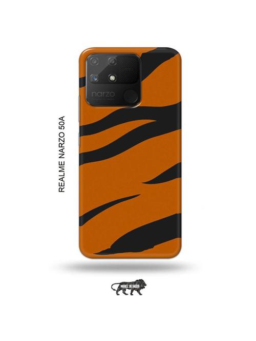 tiger strips back cover compatible with realme narzo 50a - 18999508 - Very Small Image - 1