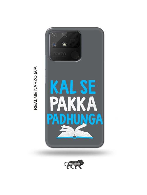 kal se padunga back cover compatible with realme narzo 50a - 18999521 - Very Small Image - 1