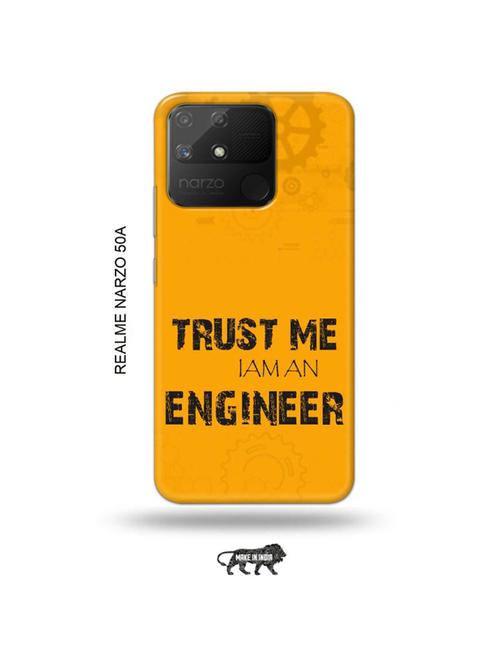 trust me i am engineer back cover compatible with realme narzo 50a - 18999536 - Very Small Image - 1