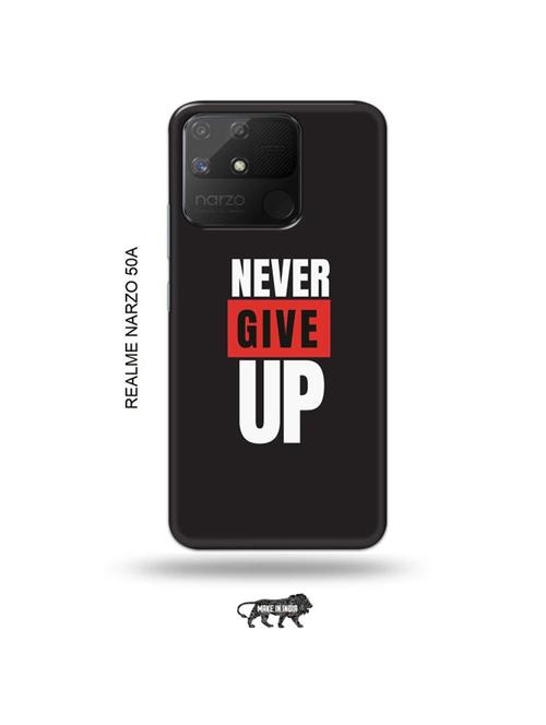 positive vibes only back cover compatible with realme narzo 50a - 18999540 - Very Small Image - 1