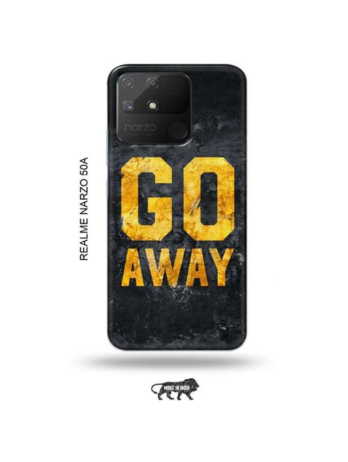go away back cover compatible with realme narzo 50a - 18999543 - Very Small Image - 1