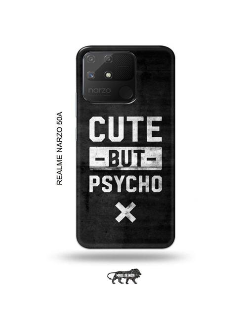 cute but psycho back cover compatible with realme narzo 50a - 18999547 - Very Small Image - 1