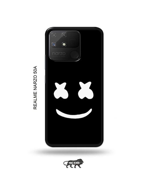 funny face back cover compatible with realme narzo 50a - 18999630 - Very Small Image - 1