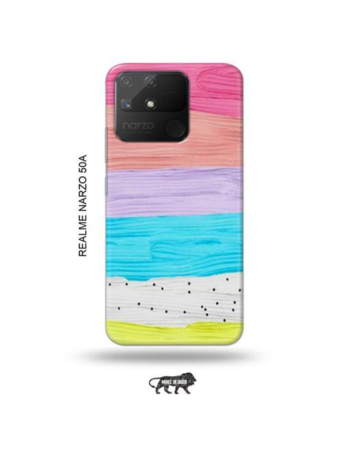 colour wood back cover compatible with realme narzo 50a - 18999651 - Very Small Image - 1