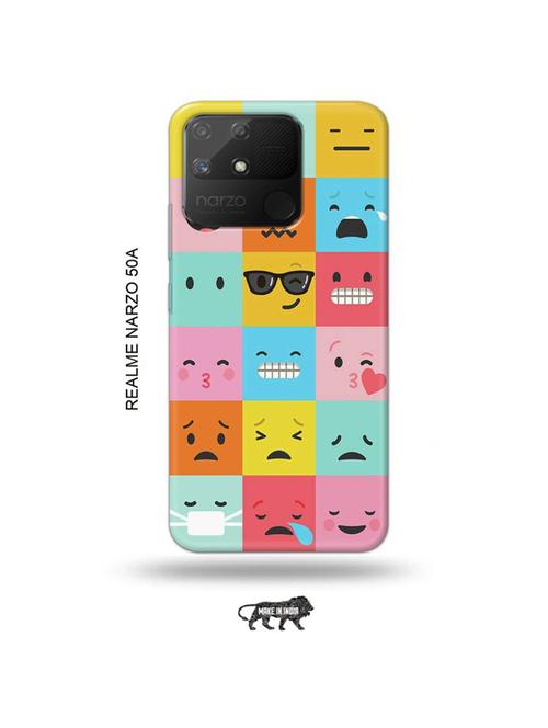 emojies back cover compatible with realme narzo 50a - 18999659 - Very Small Image - 1