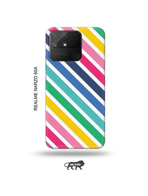 diagonal strips back cover compatible with realme narzo 50a - 18999678 - Very Small Image - 1
