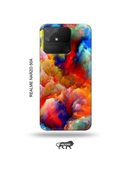 colourful clouds back cover compatible with realme narzo 50a - 18999687 - Very Small Image - 1