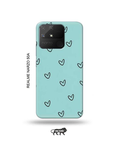 hearts back cover compatible with realme narzo 50a - 18999732 - Very Small Image - 1