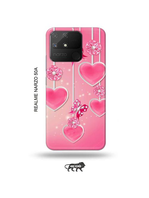 hearts back cover compatible with realme narzo 50a - 18999735 - Very Small Image - 1