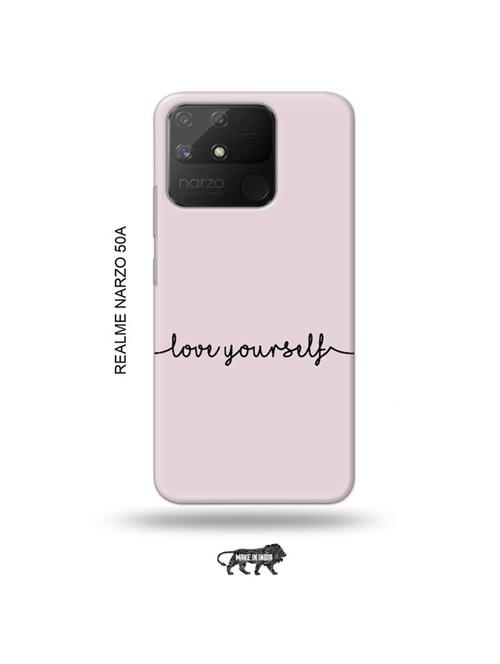 love yourself back cover compatible with realme narzo 50a - 18999738 - Very Small Image - 1
