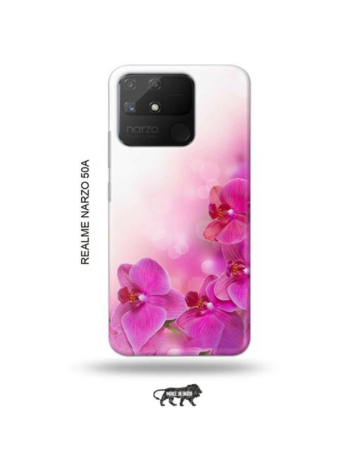 flowers back cover compatible with realme narzo 50a - 18999760 - Very Small Image - 1