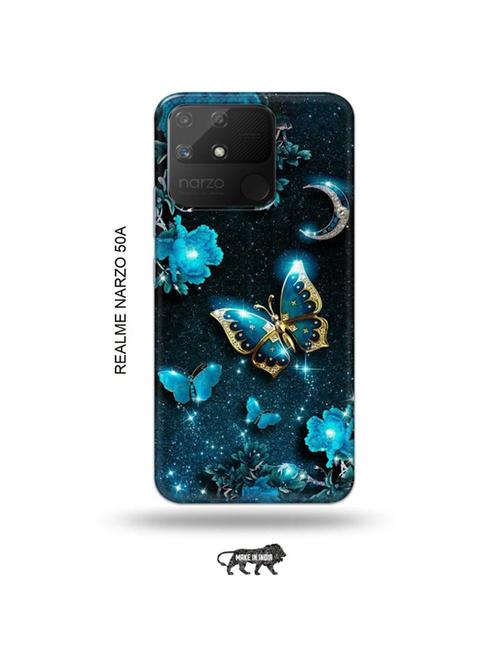 flowers back cover compatible with realme narzo 50a - 18999772 - Very Small Image - 1