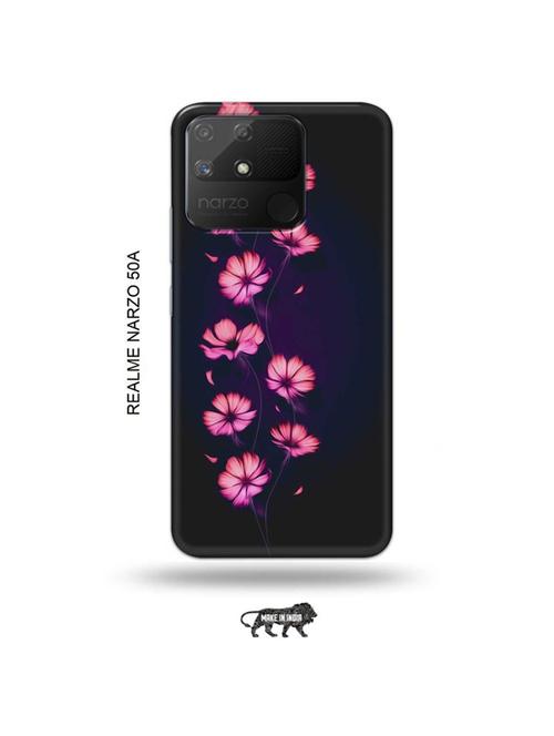 flowers back cover compatible with realme narzo 50a - 18999781 - Very Small Image - 1