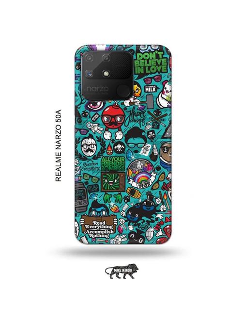 zombies dope back cover compatible with realme narzo 50a - 18999785 - Very Small Image - 1