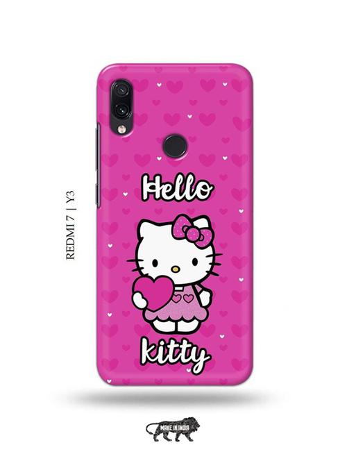 hello kitty back cover compatible with redmi 7, redmi y3 - 19000917 - Very Small Image - 1