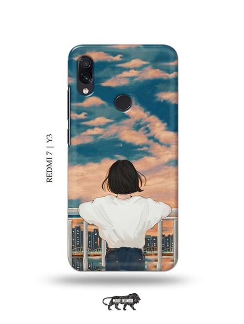 art scene back cover compatible with redmi 7, redmi y3 - 19000944 - Very Small Image - 1