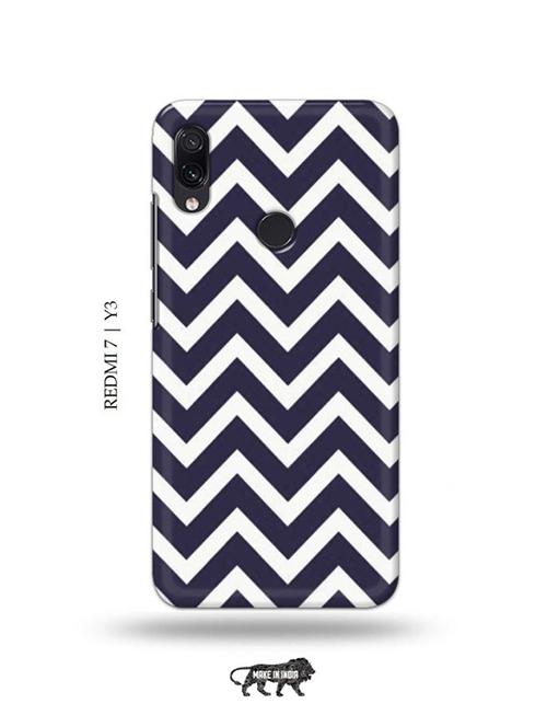 zig zag back cover compatible with redmi 7, redmi y3 - 19001188 - Very Small Image - 1