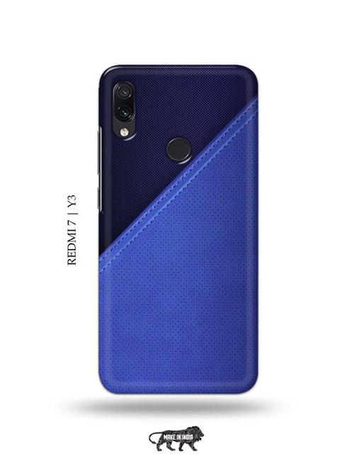 leather back cover compatible with redmi 7, redmi y3 - 19001206 - Very Small Image - 1