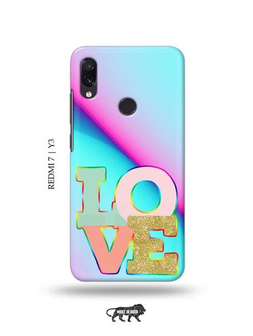 love design back cover compatible with redmi 7, redmi y3 - 19001223 - Very Small Image - 1