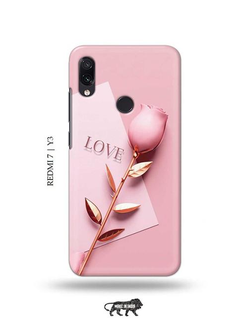 flower love back cover compatible with redmi 7, redmi y3 - 19001240 - Very Small Image - 1