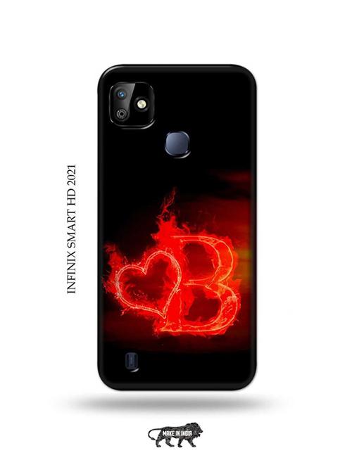 fire heart letter b back cover compatible with infinix smart hd 2021 - 19001366 - Very Small Image - 1