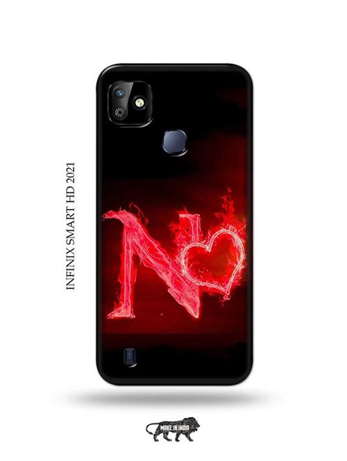 fire heart letter n back cover compatible with infinix smart hd 2021 - 19001378 - Very Small Image - 1