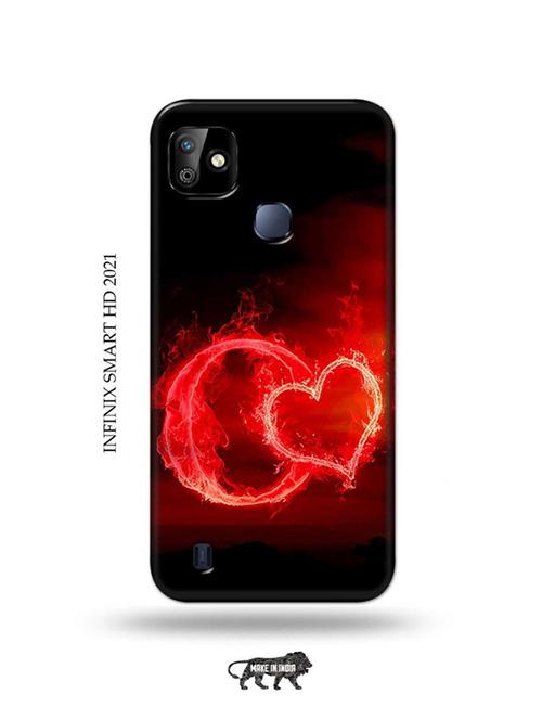 fire heart letter o back cover compatible with infinix smart hd 2021 - 19001379 - Very Small Image - 1