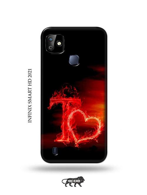 fire heart letter t back cover compatible with infinix smart hd 2021 - 19001384 - Very Small Image - 1