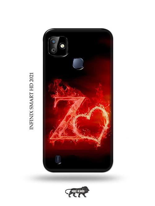 fire heart letter z back cover compatible with infinix smart hd 2021 - 19001390 - Very Small Image - 1