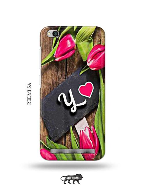 flower letter y back cover compatible with redmi 5a - 19002363 - Very Small Image - 1