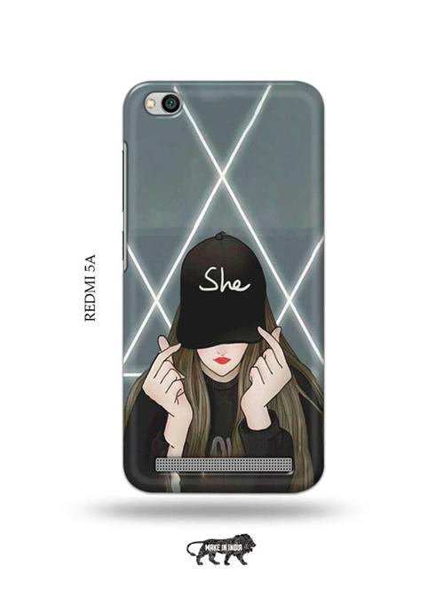 she cap back cover compatible with redmi 5a - 19002443 - Very Small Image - 1