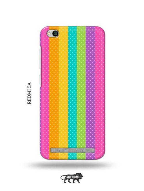 dotted rainbow back cover compatible with redmi 5a - 19002656 - Very Small Image - 1