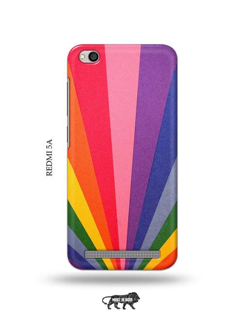rainbow strips back cover compatible with redmi 5a - 19002657 - Very Small Image - 1