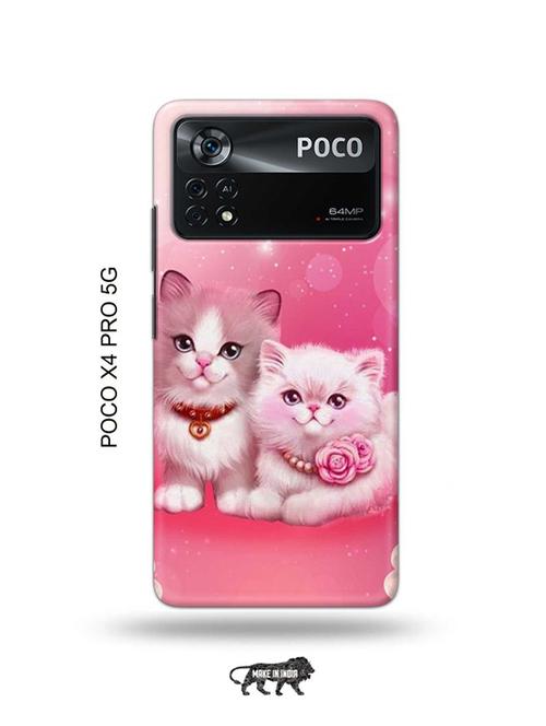 cute kitties back cover compatible with poco x4 pro 5g - 19003024 - Very Small Image - 1