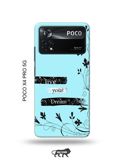 live your dream back cover compatible with poco x4 pro 5g - 19003070 - Very Small Image - 1